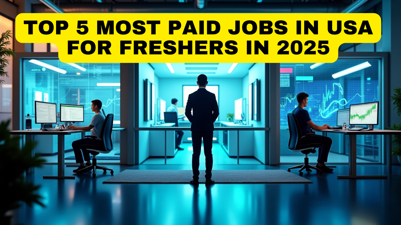 Top 5 Most Paid Jobs in USA for Freshers in 2025